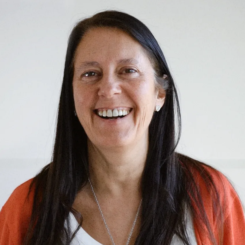 Zoom call participant smiling