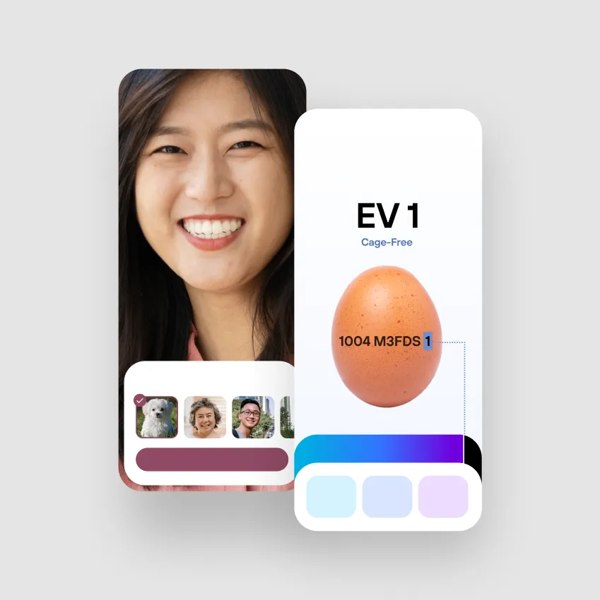Two mobile app conceptual mockups