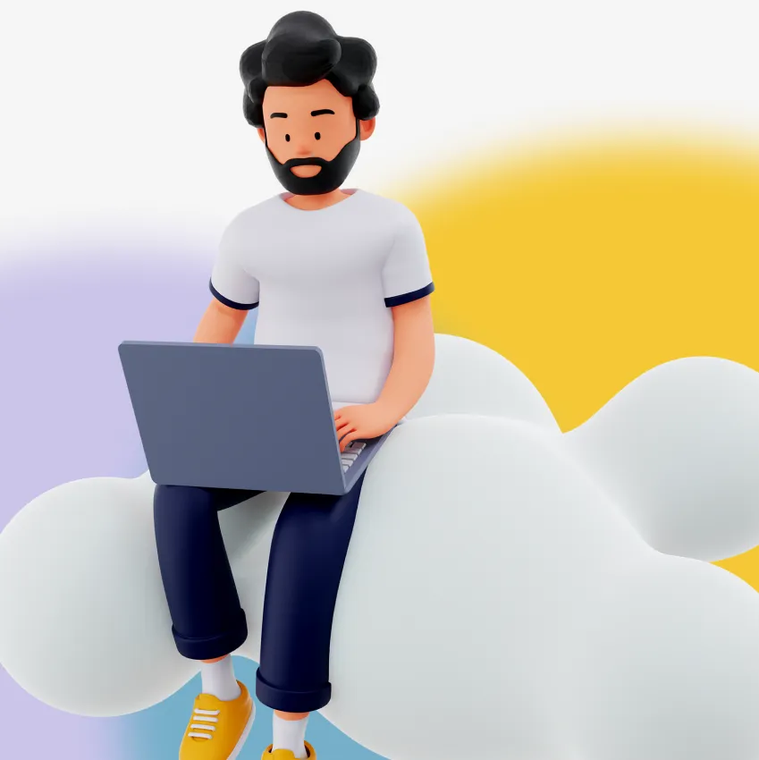 3d avatar of a SaaS worker