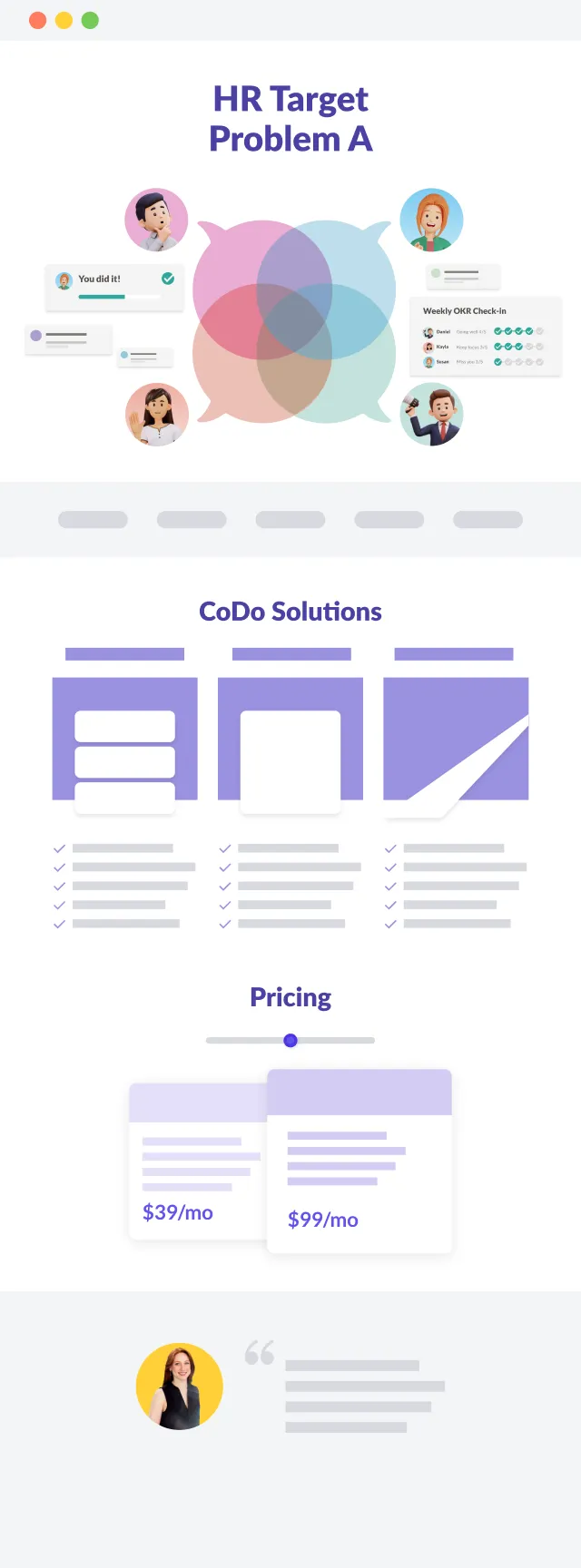 Ideal homepage iteration 1