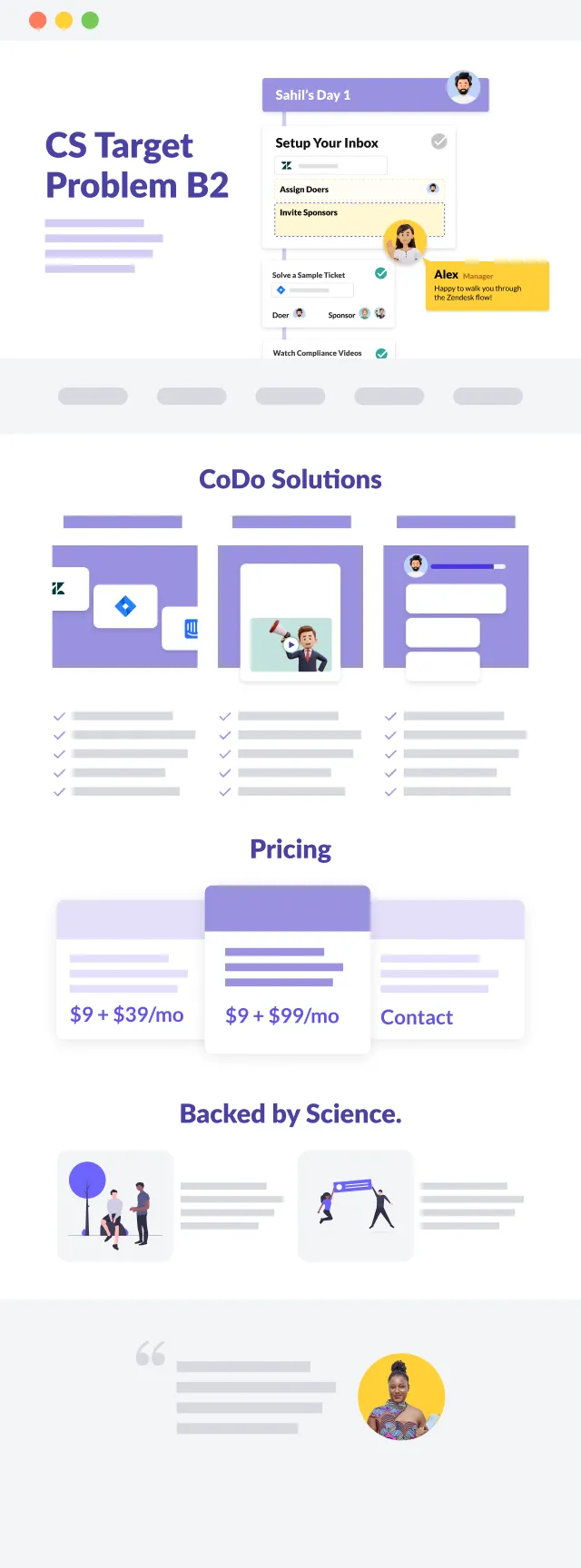 Ideal homepage iteration 3
