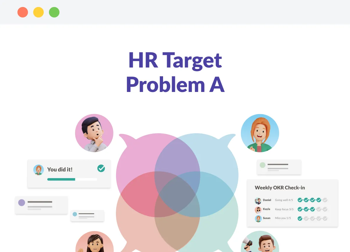 Ideal homepage mockup for HR Target, Problem A