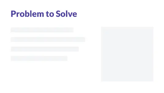 Problem to Solve