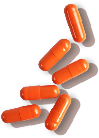 Orange color pills
