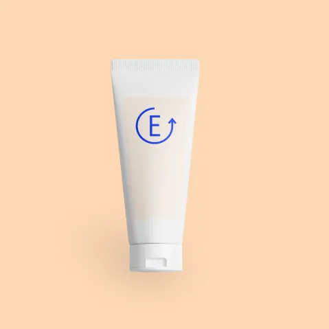 Product mockup image: Estradiol cream in an Evernow-branded tube