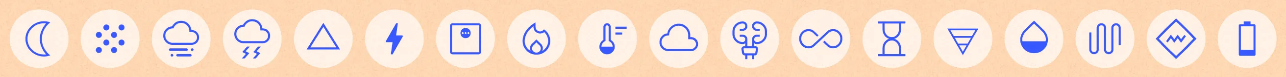 Symptom icons